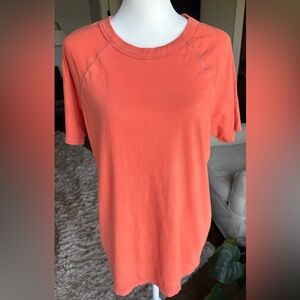 Aerie XS Boyfriend Coral Short Sleeve Oversized Tee
